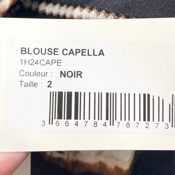 Ba&sh Capella Blouse In Noir Medium NWT - Picture 9 of 9